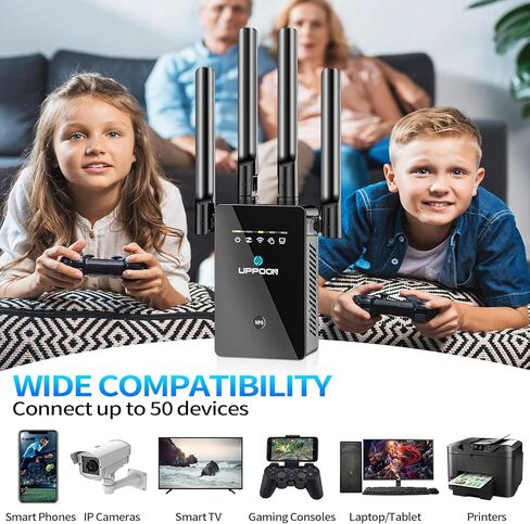 2023 WiFi Extender Signal Booster for Home, 130% Broader Coverage Than Before - Wireless Internet Repeater and Signal Amplifier with Ethernet Port -1 Tap Setup in Kuwait