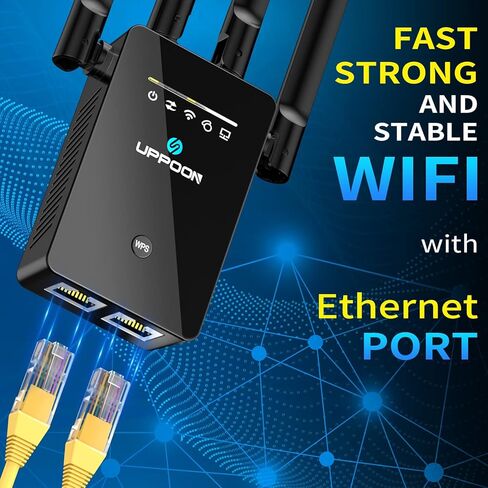 2023 WiFi Extender Signal Booster for Home, 130% Broader Coverage Than Before - Wireless Internet Repeater and Signal Amplifier with Ethernet Port -1 Tap Setup in Kuwait