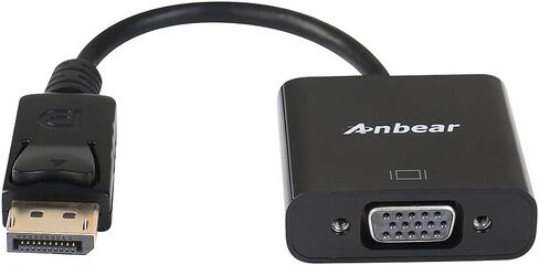 محول Anbear DisplayPort إلى VGA، منفذ العرض إلى محول VGA مطلي بالذهب (ذكر إلى أنثى) لأجهزة الكمبيوتر المكتبية وأجهزة الكمبيوتر المحمولة التي تدعم DisplayPort إلى محول VGA يعرض... (10 عبوات، DP) in Kuwait