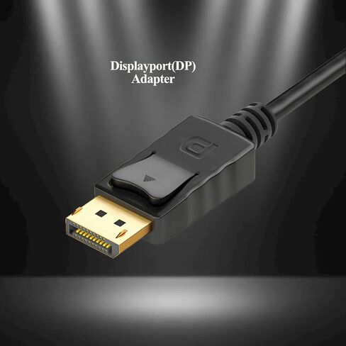 محول Anbear DisplayPort إلى VGA، منفذ العرض إلى محول VGA مطلي بالذهب (ذكر إلى أنثى) لأجهزة الكمبيوتر المكتبية وأجهزة الكمبيوتر المحمولة التي تدعم DisplayPort إلى محول VGA يعرض... (10 عبوات، DP) in Kuwait
