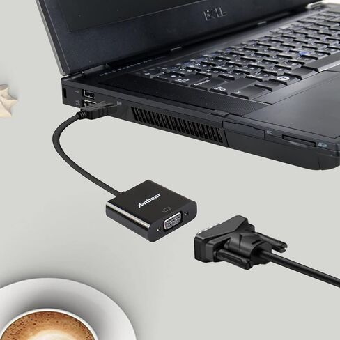 محول Anbear DisplayPort إلى VGA، منفذ العرض إلى محول VGA مطلي بالذهب (ذكر إلى أنثى) لأجهزة الكمبيوتر المكتبية وأجهزة الكمبيوتر المحمولة التي تدعم DisplayPort إلى محول VGA يعرض... (10 عبوات، DP) in Kuwait