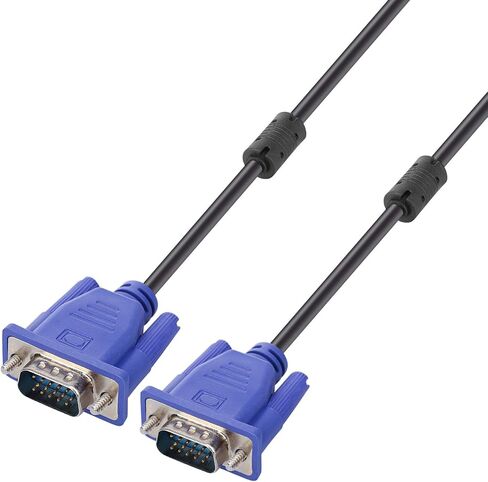 ENUODA VGA to VGA Cable 15 Pin Male to Male Plug Computer Monitor Cable Wire Cord,4.9 Feet,Black in Kuwait