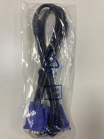 ENUODA VGA to VGA Cable 15 Pin Male to Male Plug Computer Monitor Cable Wire Cord,4.9 Feet,Black in Kuwait