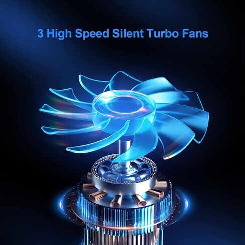 مبرد كمبيوتر محمول للألعاب من LIANGSTAR، حامل كمبيوتر محمول مع 3 مراوح تبريد هادئة مقاس 15-17.3 بوصة، مراوح تبريد مع 7 ارتفاعات قابلة للتعديل، سرعة مروحة التحكم في التبديل، 2 منافذ USB وشبكة كبيرة in Kuwait