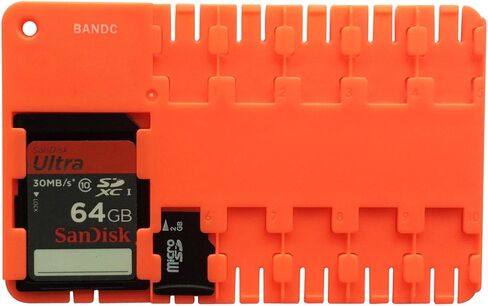 BANDC أحمر مايكرو SD/SDHC/SDXC حافظة حامل بطاقات التخزين in Kuwait