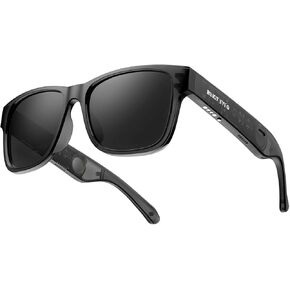 Smart Glasses,Blue Light&Polarized Lenses,Open Ear Bluetooth Sunglasses Voice Assistant Compatible,Audio Sunglasses