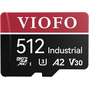 VIOFO 512GB Industrial Grade High Endurance microSD Card for Dash Cam | U3 A2 V30, up to 100MB/s, Support 4K UHD & Continuous Loop Recording, High Temperature Resistant, Adapter Included in Kuwait