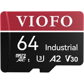 VIOFO 32GB Industrial Grade microSD Card, U3 A2 V30 High Speed Memory Card with Adapter, Support Ultra HD 4K Video Recording in Saudi Arabia