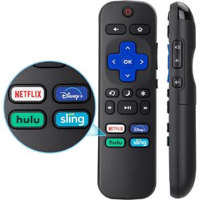 Replacement Remote Compatible for TCL Roku/Hisense Roku/Onn Roku/Insignia Roku/Element Roku/Westinghouse Roku/Hitachi Roku TVs【Only Applicable to Roku TV】 in Saudi Arabia