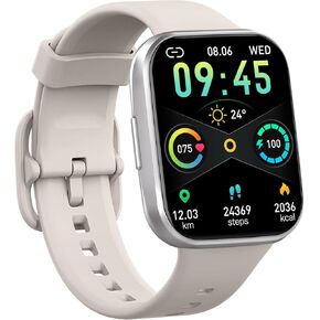 Smart Watch, 2023 Fitness Tracker Watch for Men Women, 1.69'' Touch Smartwatch Fitness Watch with Heart Rate Monitor/Pedometer/Sleep Monitor, 25 Sports Waterproof Activity Tracker for Android Molocy