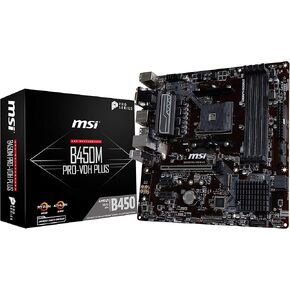 MSI لوحة ام برو في دي اتش ماكس برو سيريز B450M AMD رايزن الجيل الثاني والثالث AM4 M.2 USB 3 DDR4 D-Sub DVI HDMI Micro-ATX in Saudi Arabia
