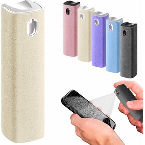 بخاخ منظف الشاشة الصغير من IO CLEAN - منظف شاشة مقاوم للإصبع للهواتف الذكية، وأجهزة iPad، وأجهزة MacBooks، وأجهزة الكمبيوتر المحمولة، وشاشات السيارات، وشاشات اللمس - منظف رذاذ 3 في 1، وقماش من الألياف الدقيقة وغطاء واقي (رمادي) in Saudi Arabia