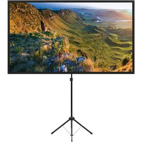 Portable Projector Screen with Stand, Outdoor Movie Screen, 80 Inch 16:9, Light-Weight, Mobile and Compact, Easy Setup and Carrying, Projection Screen with 1.2 Gain Glass Fiber, Idea for Home Cinema. in Kuwait