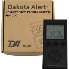 Dakota Alert Wireless Driveway Alarm DCMA-4K Plus 1-Mile Motion Sensor Kit | Motion Detector, DCMA-4k, One Mile Wireless Range Alarm System, DCMT-4000 Transmitter & RE-4k, Receiver-Use Outdoors in Saudi Arabia