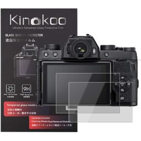kinokoo Screen Protector for Fujifilm X-Half Camera - 0.25mm 9H Hardness Fuji X Half Compact Mirrorless Camera Tempered Glass Film - Bubble Free & Anti-Scratch Easy Installation(3 Packs)