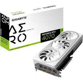 GIGABYTE GeForce RTX 4070 AERO OC 12G Graphics Card, 3X WINDFORCE Fans, 12GB 192-bit GDDR6X, GV-N4070AERO OC-12GD Video Card in Saudi Arabia