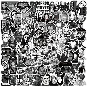 100 قطعة من ملصقات الرعب ، ملصقات فيلم الرعب الفينيل للماء لأجهزة الكمبيوتر المحمول ، لوح التزلج ، قارورة المياه ، الكمبيوتر ، الهاتف (الرعب -100 قطعة) in Kuwait