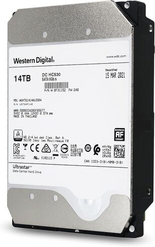 HGST WD Ultrastar DC HC530 14TB SATA 6Gb/s 3.5-Inch Data Center HDD - WUH721414ALE604 0F31152 (Renewed) in Saudi Arabia