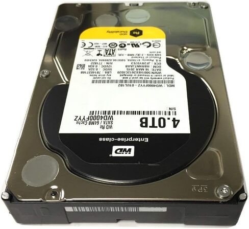 Western Digital RE WD4000FYYZ 4TB 7200 RPM 64MB Cache SATA 6.0Gb/s 3.5in Enterprise Internal Hard Drive - OEM w/3 Year Warranty (Renewed) in Saudi Arabia