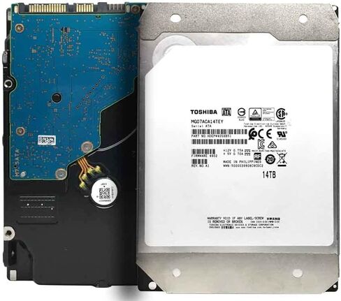 توشيبا 14 تيرابايت SATA 512e 256 ميجابايت كاش 7200 دورة في الدقيقة 3.5 بوصة SATA 6.0 جيجابايت/ثانية محرك الأقراص الصلبة للمؤسسات - MG07ACA14TE (متجدد) in Saudi Arabia