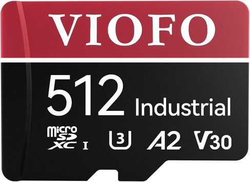 بطاقة VIOFO 256GB microSD من الدرجة الصناعية، بطاقة ذاكرة U3 A2 V30 عالية السرعة مع محول، تدعم تسجيل فيديو Ultra HD 4K in Saudi Arabia
