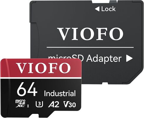 VIOFO 32GB Industrial Grade microSD Card, U3 A2 V30 High Speed Memory Card with Adapter, Support Ultra HD 4K Video Recording in Saudi Arabia