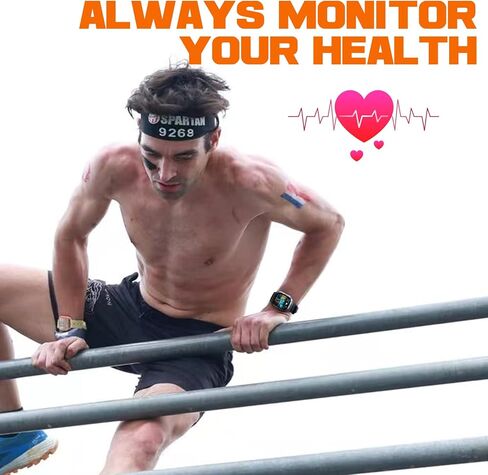 ساعة ذكية KACLUT، ساعة ذكية عسكرية متينة مقاومة للماء 100 متر مع مكالمة بلوتوث (الرد/الاتصال الهاتفي) شاشة Utral كبيرة عالية الدقة مقاس 2 بوصة، عمر بطارية طويل جدًا 70 يومًا، أكثر من 100 وضع رياضي لتتبع اللياقة البدنية in Kuwait