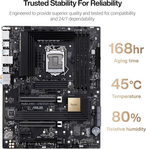 اللوحة الأم ASUS ProArt Z690-Creator WiFi 6E LGA 1700 (Intel 12th Gen) ATX Content Creator (PCIe 5.0، DDR5،2X Thunderbolt 4,10G&2.5G LAN، 4xM.2، اللوحة الأمامية USB 3.2 Gen2x2 Type-C Ports) in Saudi Arabia