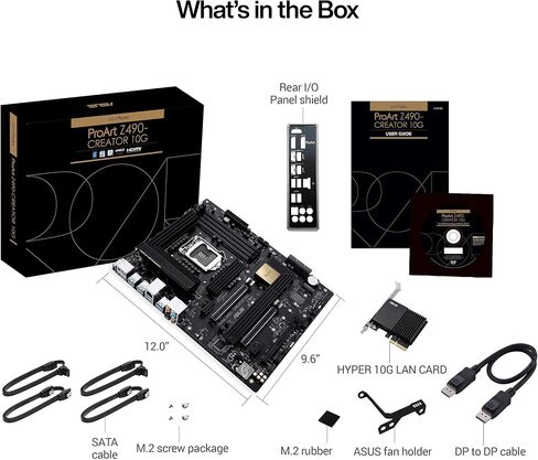 اللوحة الأم ASUS ProArt Z690-Creator WiFi 6E LGA 1700 (Intel 12th Gen) ATX Content Creator (PCIe 5.0، DDR5،2X Thunderbolt 4,10G&2.5G LAN، 4xM.2، اللوحة الأمامية USB 3.2 Gen2x2 Type-C Ports) in Saudi Arabia