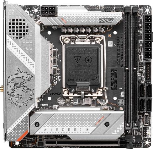 اللوحة الأم للألعاب MSI MPG Z690 Edge WiFi (ATX، الجيل الثاني عشر Intel Core، مقبس LGA 1700، DDR5، PCIe 5، 2.5G LAN، فتحات M.2، Wi-Fi 6E) in Kuwait