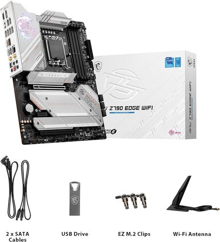 اللوحة الأم للألعاب MSI MPG Z690 Edge WiFi (ATX، الجيل الثاني عشر Intel Core، مقبس LGA 1700، DDR5، PCIe 5، 2.5G LAN، فتحات M.2، Wi-Fi 6E) in Kuwait