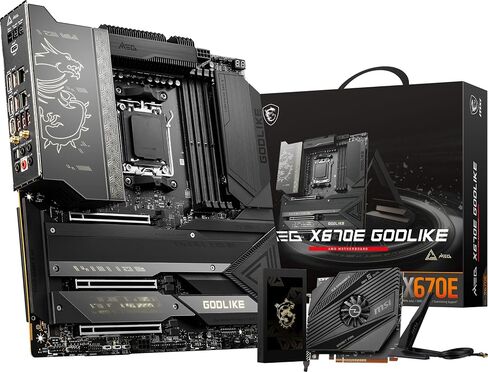 MSI MEG X670E ACE Gaming Motherboard (AMD Ryzen 9000/8000/7000 Series Processors, AM5, DDR5, PCIe 5.0, SATA 6Gb/s, M.2, USB 3.2 Gen 2, Wi-Fi 6E, Bluetooth 5.3, HDMI/DP, EATX) in Saudi Arabia