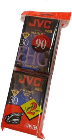 JVC Compact Video Cassette VHSc, 2 pack in Saudi Arabia