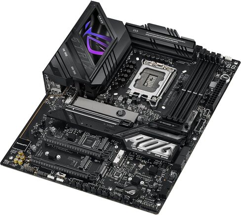 ASUS ROG Strix Z790-E Gaming WiFi II LGA 1700 (Intel 14th & 13th & 12th Gen) اللوحة الأم للألعاب ATX (DDR5، PCIe 5.0،2.5 Gb LAN، فتحات 5XM.2، PCIe 5.0 x16، WiFi 7، موصل اللوحة الأمامية مع بي دي 3.0 حتى 30 وات) in Saudi Arabia