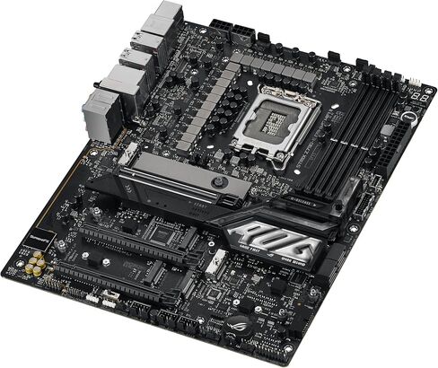 ASUS ROG Strix Z790-E Gaming WiFi II LGA 1700 (Intel 14th & 13th & 12th Gen) اللوحة الأم للألعاب ATX (DDR5، PCIe 5.0،2.5 Gb LAN، فتحات 5XM.2، PCIe 5.0 x16، WiFi 7، موصل اللوحة الأمامية مع بي دي 3.0 حتى 30 وات) in Saudi Arabia