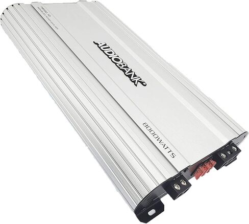 Audiobank Monoblock 8000 WATTS Amp Class D 1ohm Car Audio Stereo Amplifier Remote Turn On/Off Circuit/Heavy-Duty Aluminium Alloy Heatsink Power and Protection Indicator P8001 in Saudi Arabia