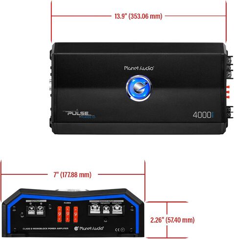 Planet Audio PL2000.1M Monoblock Car Amplifier, 2000 Watts, Low/High Inputs in Kuwait