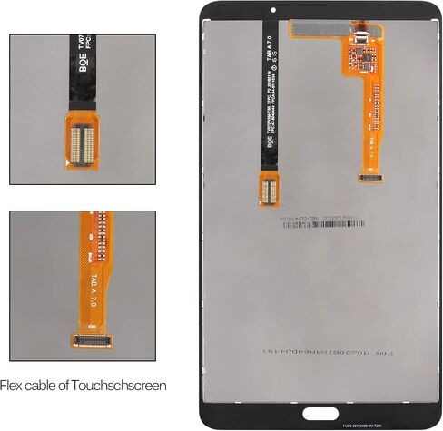 A-MIND لجهاز Samsung Galaxy Tab A 7.0 2016 T280 قطع غيار مجموعة شاشة LCD تعمل باللمس، SM-T280 اللوحة الأمامية للكمبيوتر اللوحي وإصلاح شاشة LCD، مع مجموعة أدوات مجانية (فضي) in Kuwait