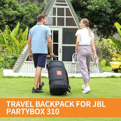 حقيبة سفر بديلة لحقيبة مكبر الصوت من OUKNAK لصندوق الحفلات JBL 310، حقيبة ظهر محمولة لحمل مكبر الصوت لمكبر الصوت JBL (لجهاز JBL Partybox 310 أسود) in Kuwait