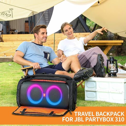 حقيبة سفر بديلة لحقيبة مكبر الصوت من OUKNAK لصندوق الحفلات JBL 310، حقيبة ظهر محمولة لحمل مكبر الصوت لمكبر الصوت JBL (لجهاز JBL Partybox 310 أسود) in Kuwait