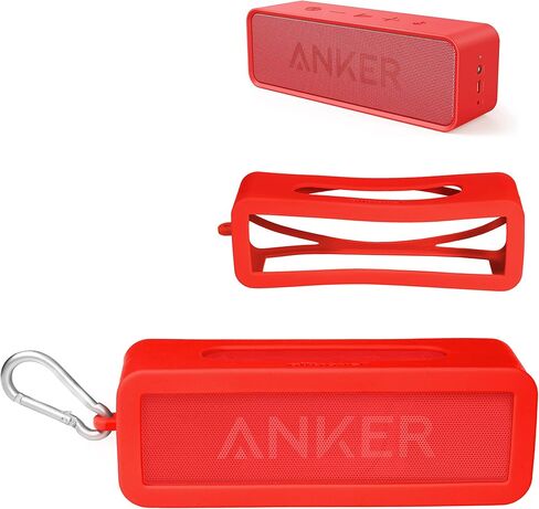 غطاء سيليكون لجهاز Anker Soundcore وSoundcore Motion B، من Alltravel، حماية كاملة في 6 اتجاهات من الصدمات والاهتزاز والخدوش، جلد مخصص مع مطابقة اللون والشكل in Kuwait