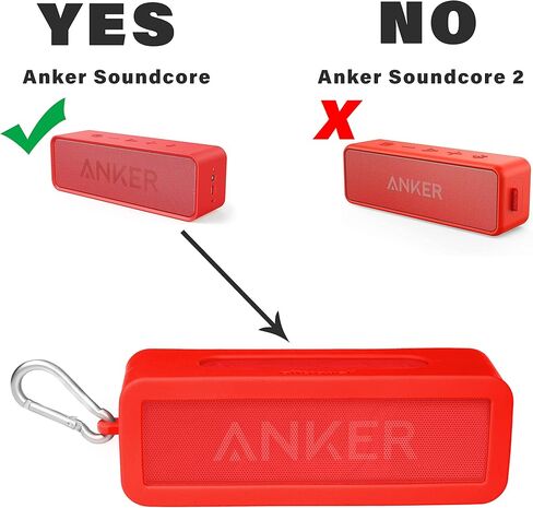 غطاء سيليكون لجهاز Anker Soundcore وSoundcore Motion B، من Alltravel، حماية كاملة في 6 اتجاهات من الصدمات والاهتزاز والخدوش، جلد مخصص مع مطابقة اللون والشكل in Kuwait