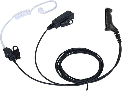 Motorola XPR 3500e Earpiece,XPR 3300e XPR3500 XPR3000 XPR3300 Walkie Talkie Compatible with Motorola XPR 3300 3500 3300e 3500e Two Way Radio Headset with Mic PTT Surveillance Headphone in Kuwait