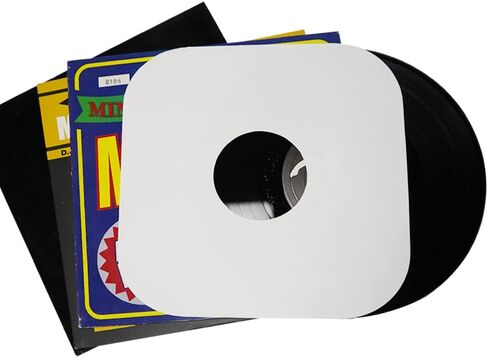 7″ EP Record Inner Sleeves, 100g White Kraft Paper Protection Covers, 20Pcs | Anti-Static Paper Vinyl Record Sleeves for 7'' 45rpm Record in Kuwait