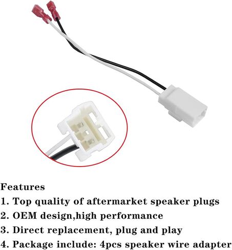 4 Pack Speaker Harness 72-4568 - Door Speaker Replacement in Kuwait