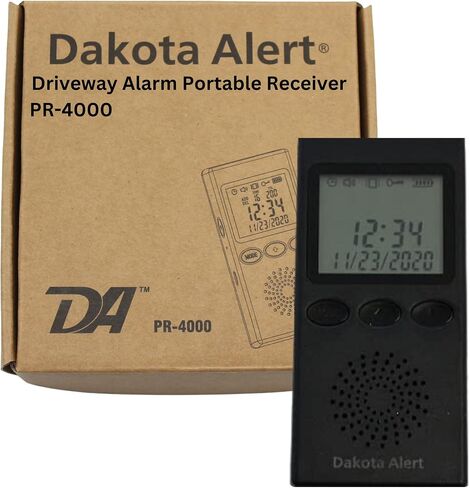 Dakota Alert Wireless Driveway Alarm DCMA-4K Plus 1-Mile Motion Sensor Kit | Motion Detector, DCMA-4k, One Mile Wireless Range Alarm System, DCMT-4000 Transmitter & RE-4k, Receiver-Use Outdoors in Kuwait