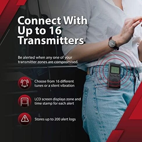 Dakota Alert Wireless Driveway Alarm DCMA-4K Plus 1-Mile Motion Sensor Kit | Motion Detector, DCMA-4k, One Mile Wireless Range Alarm System, DCMT-4000 Transmitter & RE-4k, Receiver-Use Outdoors in Kuwait