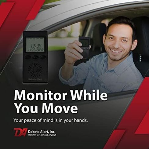 Dakota Alert Wireless Driveway Alarm DCMA-4K Plus 1-Mile Motion Sensor Kit | Motion Detector, DCMA-4k, One Mile Wireless Range Alarm System, DCMT-4000 Transmitter & RE-4k, Receiver-Use Outdoors in Kuwait