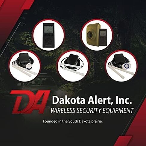 Dakota Alert Wireless Driveway Alarm DCMA-4K Plus 1-Mile Motion Sensor Kit | Motion Detector, DCMA-4k, One Mile Wireless Range Alarm System, DCMT-4000 Transmitter & RE-4k, Receiver-Use Outdoors in Kuwait