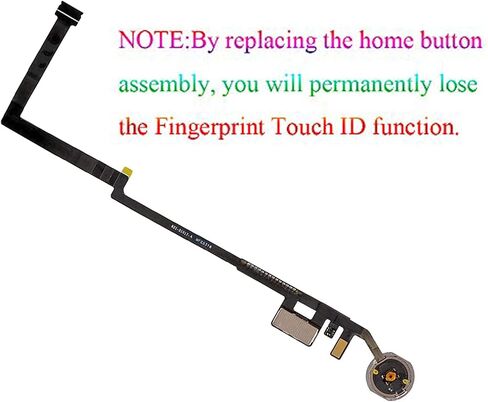 T Phael White Home Button Replacement Compatible with iPad 5 5th Gen 2017 (A1822 A1823) and iPad 6 6th Gen 2018 (A1893 A1954) 9.7" Incl Flex Cable Connector and Screwdriver(Gold Ring) in Kuwait